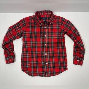 E.L.K American Classics Red Plaid Button Down - Boys Size 6